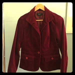 Talbots Jackets & Coats - Talbots burgundy/maroon velvet jacket Talbots Jackets & Coats - Talbots burgundy/maroon velvet jacket